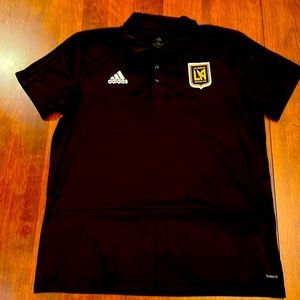 CLUB WORN!! LIKE NEW!! LAFC Performance Adidas Polo - Men’s XL